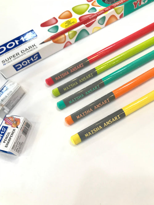 Name Engraved Pencils — Personalized Gift for Kids