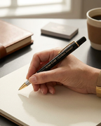 Signature Series personalized Black & Gold Rollerball Pen